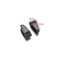 Black stainless steel 4mm x 9mm pinch bail clasp for DIY necklace pendant making - 4x9mm / Black