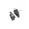 Black stainless steel pinch bails for pendants diy jewelry making parts 5x10mm - 5x10mm / Black