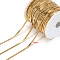 Cadena de serpiente plana dorada de 4mm en acero inoxidable para joyería DIY - 4mm de Ancho Dorado * 1m
