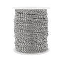 2mm silver stainless steel cable chain roll for DIY jewelry making necklaces - Steel Color-2mm*1 Meter
