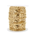 Roll of 2.7mm gold stainless steel anchor chain for DIY jewelry making and crafts - Thin Style / Gold