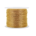 Dettaglio catena a croce in acciaio inossidabile placcato oro 18k per gioielli fai-da-te - 0.2*0.7*1.8mm / Oro