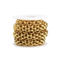 Makroansicht der 13mm Gold-Gliederkette mit detaillierter Rauten-Netzstruktur - Karos Gold