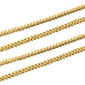 Collana a catena a doppio strato in acciaio inossidabile 18k oro con cuore e ramo vuoto - Oro