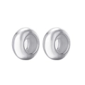 Coppia di perle distanziatrici regolabili in acciaio inox lucido per gioielli DIY - 10x4.7x3mm / Confezione da 20 Pezzi / Color Acciaio