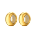 Perle distanziatrici regolabili in acciaio inossidabile dorato con silicone per gioielli - 10x4.7x3mm / Confezione da 20 Pezzi / Oro