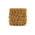 DIY Punk Style 8mm Gold Stainless Steel Knot Chain on Spool for Jewelry Making - 8mm Knot Chain / Gold