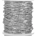 DIY ασημένια αλυσίδα κοσμημάτων από ανοξείδωτο ατσάλι με στριφτούς κρίκους και ράβδους - Χρώμα Ατσαλιού