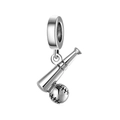S925 sterling silver baseball and bat charm pendant for DIY bracelets and jewelry - S925 Sterling Silver Style / Silver Style (PD0221)