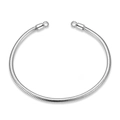 Γυαλισμένο βραχιόλι S925 sterling silver snake chain με ανοιχτά άκρα για κοσμήματα DIY - 16cm / Ασημί