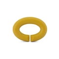 Bright yellow silicone oval open link connector for DIY X-series geometric bracelets - Yellow