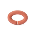 Orange geometric silicone buckle loop for DIY basic bracelet X series jewelry part - Soft Apricot Orange