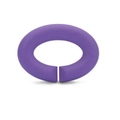 Purple oval silicone link buckle with matte finish for DIY geometric bracelets - Purple