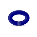Dark blue silicone oval open link for X series DIY geometric bracelet base chain - Cobalt Blue