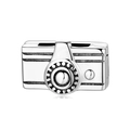Vintage camera charm bead in S925 sterling silver for DIY charm bracelets - Retro Camera Style (PR0019)