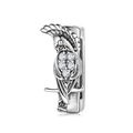 S925 sterling silver cockatoo charm with zircon stones for DIY bracelets and necklaces - Parrot Style (PR0030)
