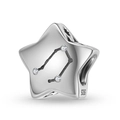 S925 sterling silver Gemini constellation star charm with sparkling cubic zirconia stones - Libra Style (PC1750-7)