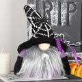 Halloween faceless gnome with spider hat and vampire teeth for spooky festive decor - Male Style