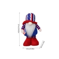 Patriotischer USA Zwerg Plüsch mit Flaggen Design in rot weiß blau 27cm groß - Herrenstil
