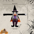 Halloween witch gnome curtain buckle with long arms and velcro for home holiday decoration - Witch Pattern