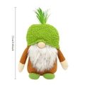 Vista dettagliata di uno gnomo di Natale all'ananas di 22 cm con dimensioni dell'altezza - Stile Erba