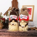 Adorabili gnomi del caffè in peluche con berretti lavorati a maglia e tazze decorative - Stile con Tazza da Caffè Set