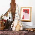 Rudolph Kaffee-Gnom-Puppe mit Strickmütze und Bart für Weihnachtsdekoration zu Hause - Weibliche Kaffee-Gnom-Puppe