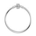 Elegante pulsera de cadena de serpiente 3mm plata 925 con cierre de barril grabado Magic - 17cm / Brazalete Cierre de Barril (PG0040)