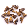 Perles en pierre oeil de tigre en forme de gourde pour bijoux DIY avec texture brune - Œil de tigre