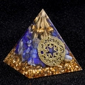 5cm Orgon-Pyramide mit Lapislazuli, goldener Spirale und Emblem für die Heimdekoration - 5cm / Lapislazuli + Kupferdraht (Q1)