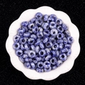 Polished blue marble sodalite large hole beads for DIY necklace and bracelet crafts - 5X10mm Blue Spot Jasper