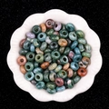 Bunte Naturachat-Perlen in verschiedenen Farben für DIY Halsketten und Armbänder - 5X10mm Indischer Achat