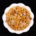 Bastelperlen 5x10mm in Bernstein-Gelb aus Naturstein für Halsketten und Armbänder - 5X10mm Gelbe Jade