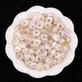 Natürliche weiße Achatperlen 5x10mm in Keramikschale für DIY Schmuckherstellung - 5X10mm Weißer Achat