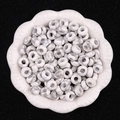 Weiße Howlith Perlen mit großem Loch und Marmorierung für DIY Schmuckherstellung - 5X10mm Magnesit