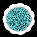 5x10mm türkisblaue Großlochperlen mit Marmortextur für DIY Schmuckherstellung - 5X10mm Synthetischer Türkis