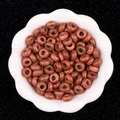 Polierte 10mm Braun-Goldstein-Perlen mit großem Loch und funkelnden Mineraleinschlüssen - 5X10mm Goldfluss