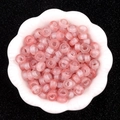 Handgefertigte rosa Rosenquarz-Heishi-Abstandshalter für DIY-Schmuck und Basteln - 5X10mm Synthetisches Wassermelonenrot