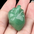 Polished natural green aventurine quartz heart stone model for Halloween decoration - Green Aventurine