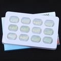 Set of 12 carved opal pig animal figurines in white display box - Opalite (Synthetic)
