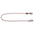 Antike Bronze Yoga-Pendelkette mit hohler Metallkugel und klaren runden Perlen - Zwei Segment Kette (Antikes Rotkupfer)