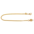 Goldene Anhängerkette mit Karabinerverschluss und zwei hohlen Gravurperlen für DIY-Schmuck - Ein Segment Kette (Goldfarbe)