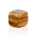 Gepolijste natuurlijke tijgeroog steen kubus met goudbruine textuur maat 13 mm - 13mm Tijgeroog Vierkante Steen