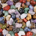 Mini figuras de pato pulidas talladas en varias piedras preciosas naturales y cristales - Color y Material Aleatorios
