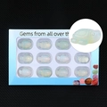 Set of 12 hand-carved opalite sea turtle gemstone figurines in a decorative gift box - Opalite (Man-made) (1in Turtle Box Set)