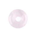 Ciondolo in agata di cristallo naturale rosa chiaro 20mm con classica forma a cerchio - Quarzo rosa