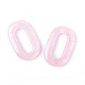 Colgantes ovalados de cuarzo rosa natural para crear accesorios de joyería DIY - Cuarzo rosa