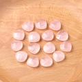 Faceted natural rose quartz heart charms with pre-drilled holes for DIY jewelry making - Rose Quartz