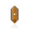 Cuenta de prisma hexagonal de cristal ojo de tigre con puntas dobles para joyería - Pilar hexagonal de doble punta (8x21mm) / Ojo de tigre