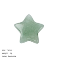 15mm star-shaped natural green aventurine crystal stone for DIY jewelry and decor - Green Aventurine